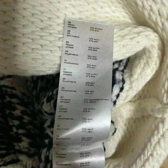 Maje Mockoon Geo Pattern Snowflake Sweater - Picture 5 of 8